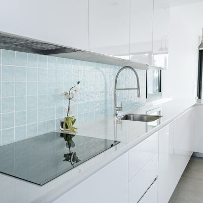 Luxurious white kitchen